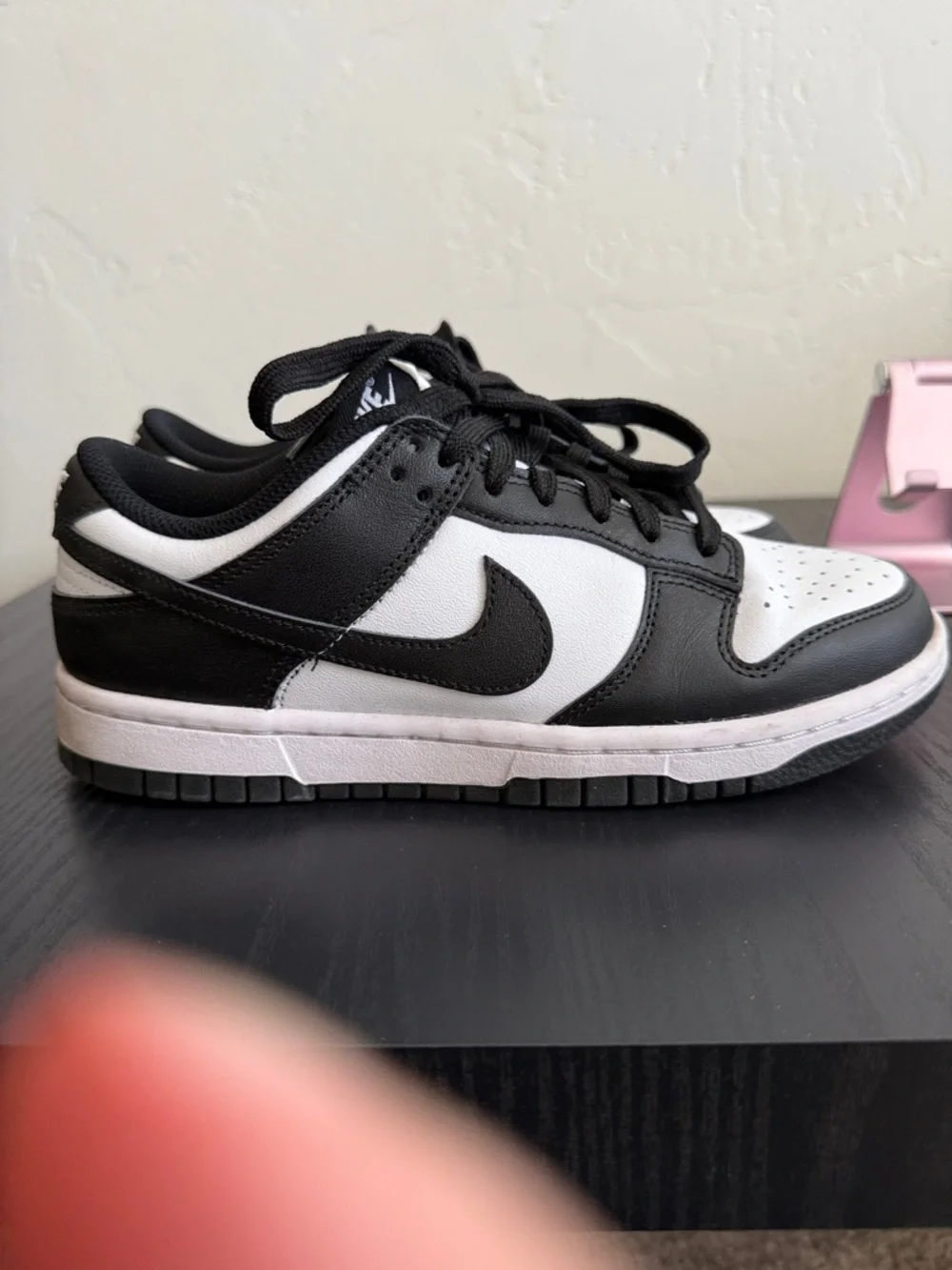 Nike Dunks Low-Top Sneakers in Black and White - Picture 4 of 4